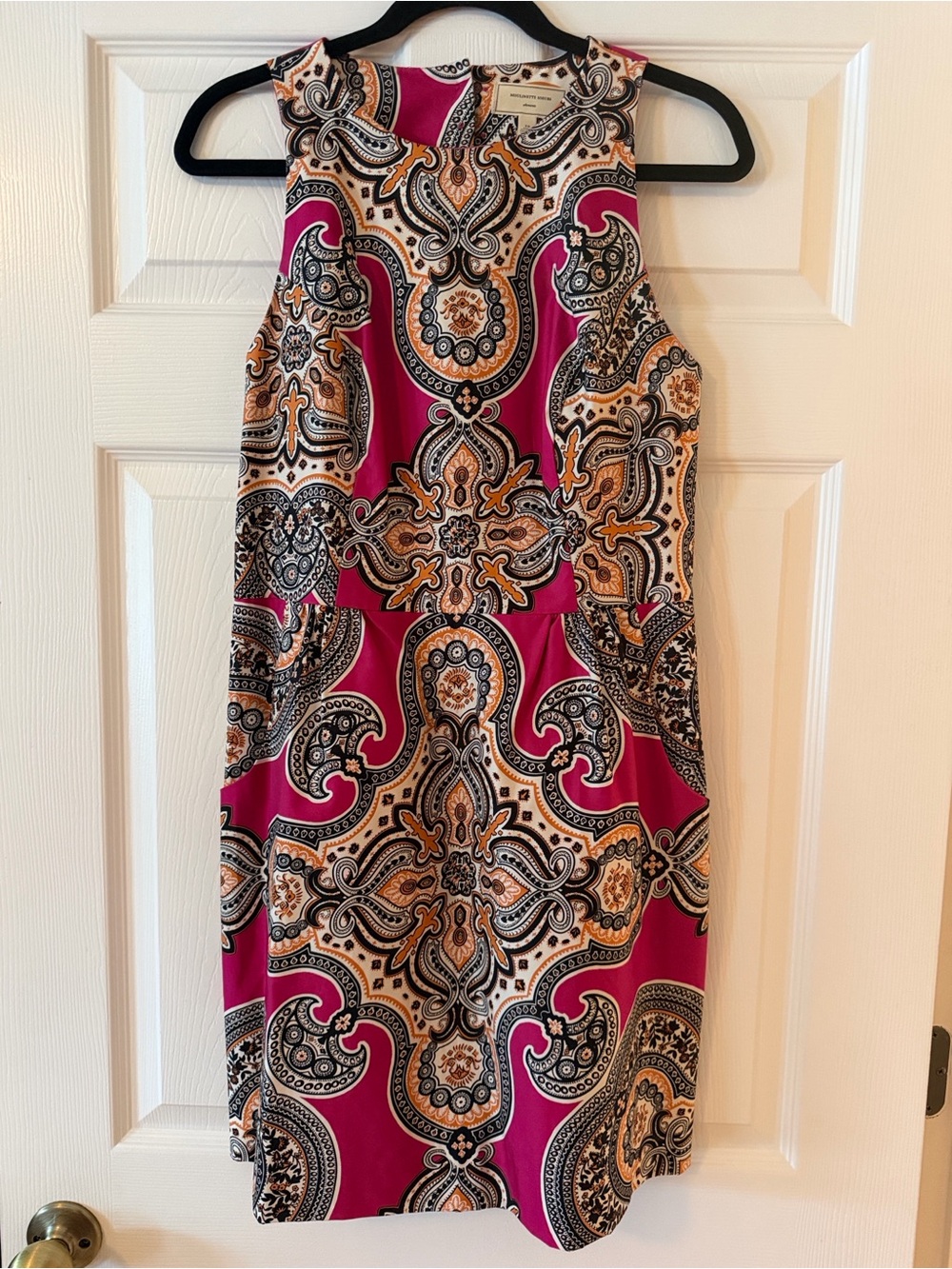 Moulinette Soeurs Magenta Paisley Midi Dress